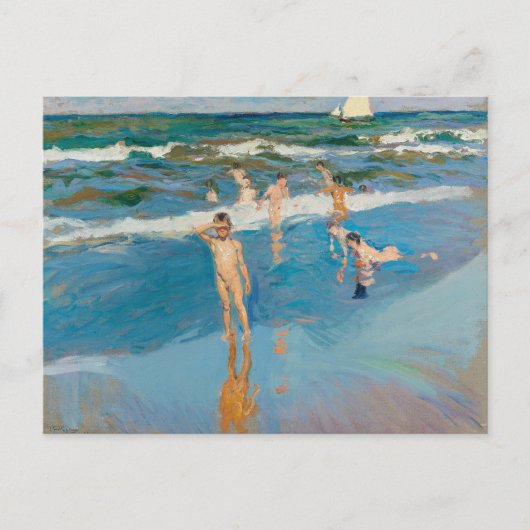 Carte Postale Niños en el Mar | Joaquín Sorolla (Devant)