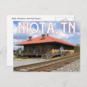 Carte Postale Niota, TN Historic 1854 Train Station (Devant / Derrière)