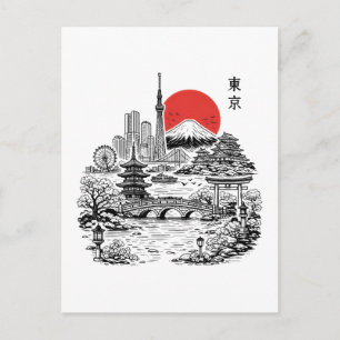Carte Postale Nippon Sakura Tokyo Cerisier