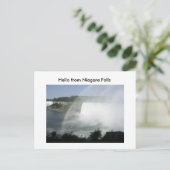 Carte Postale Niragara Fall (70), Bonjour de Niagara Falls (Debout devant)