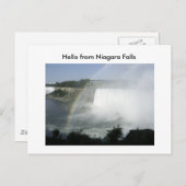 Carte Postale Niragara Fall (70), Bonjour de Niagara Falls (Devant / Derrière)