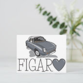 Carte Postale Nissan Figaro Lapiz Grey (Debout devant)