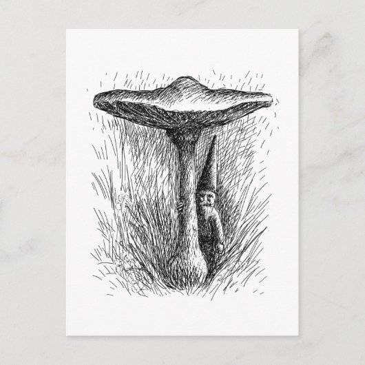 Carte Postale Nisse Elf Derrière un tabouret (Devant)
