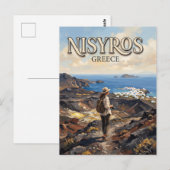 Carte Postale Nisyros Grèce (Devant / Derrière)