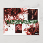 Carte Postale niteofthewolf, C'EST LES FÊTES DONC POURQUOI PAS " (Dos)