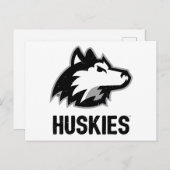 Carte Postale NIU Huskies en détresse (Devant / Derrière)
