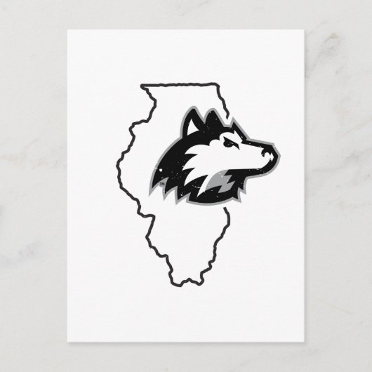 Carte Postale NIU Huskies State Love (Devant)