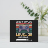 Carte Postale Niveau 01 Complété Niveau 02 | Jeu vidéo d'anniver (Debout devant)