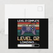 Carte Postale Niveau 01 Complété Niveau 02 | Jeu vidéo d'anniver (Devant / Derrière)