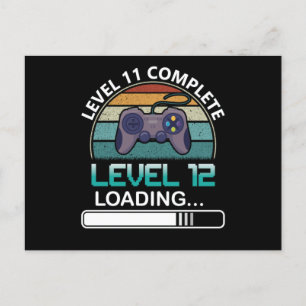 Carte Postale Niveau 11 Niveau complet 12   Jeu vidéo d'annivers