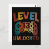 CARTE POSTALE NIVEAU 13 DÉBLOQUÉ (Devant / Derrière)