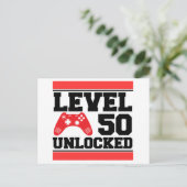 Carte Postale Niveau 50 débloqué (Debout devant)