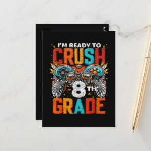 Carte Postale Niveau 8ème débloqué Jeu de rentrée scolaire