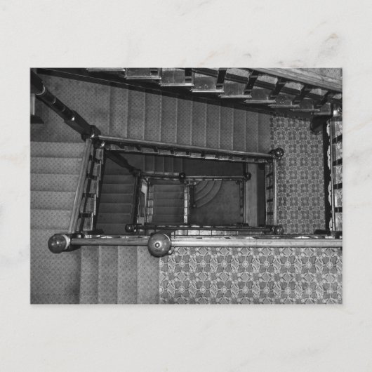 Carte Postale Niveaux de gris de crescent Stairwell (Devant)