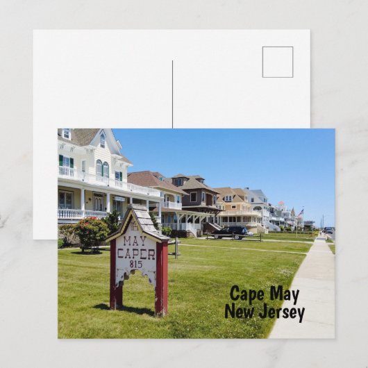Carte Postale NJ du Cap May (Devant / Derrière)