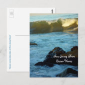 Carte postale NJ Shore Ocean Waves (Devant / Derrière)