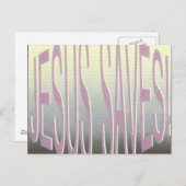 Carte Postale NJesussaves, "Parce qu'il t'aime !" (Devant / Derrière)