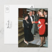 Carte Postale No.191 Princesse Diana - Joan Collins 1990 (Devant / Derrière)
