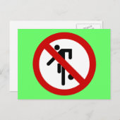 Carte Postale NO Ball Games ⚠ Thai Park ⚠ (Devant / Derrière)