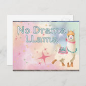 Carte Postale No Drama Llama (Devant / Derrière)