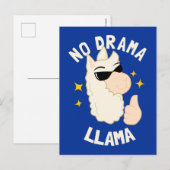 Carte Postale No Drama Llama (Devant / Derrière)