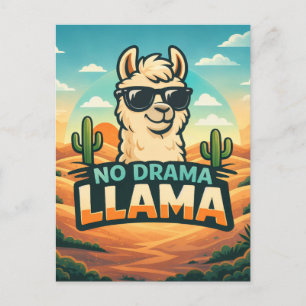 Carte Postale No Drama Llama - Royaume des créatures