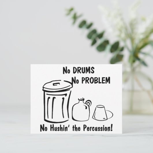 Carte Postale No Hushin the Percussion (Debout devant)