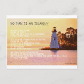 Carte Postale No Man is an Island, par John Dunne. (Devant)