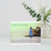 Carte Postale No Man is an Island, par John Dunne (Debout devant)