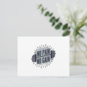 Carte Postale No Pain No Gain (Debout devant)