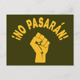 Carte Postale No Pasaran - Ils ne passeront pas