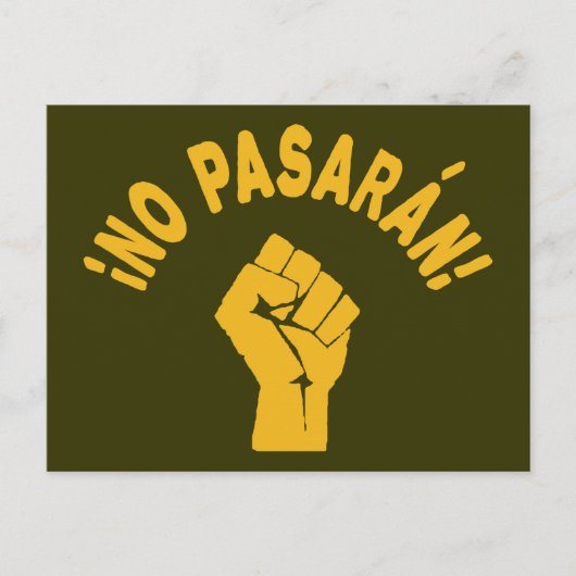Carte Postale No Pasaran - Ils Ne Peuvent Pas Passer (Devant)