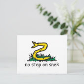 Carte Postale No step on snek memes (Debout devant)