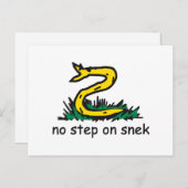 Carte Postale No step on snek memes (Devant / Derrière)