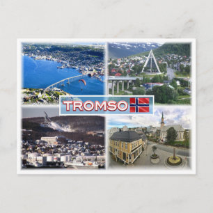 Carte Postale NO Tromso - Vue aérienne - Cathédrale arctique