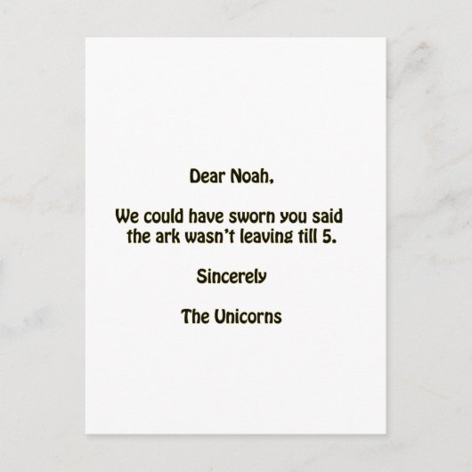 Carte Postale Noah (Devant)