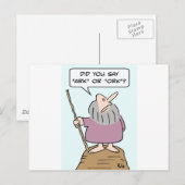 Carte Postale noah dieu arche travail bible inondation (Devant / Derrière)