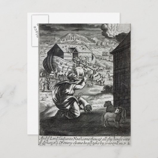 Carte Postale Noah entre dans l'Arche (Devant / Derrière)