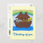 Carte Postale Noahs Arc _ Penser à votre carte. (Devant / Derrière)