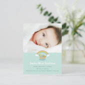 Carte Postale Noah's Ark Boho Baby Faire-part de naissance (Debout devant)