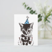 Carte Postale Nobigao Anniversaire Chat (Debout devant)