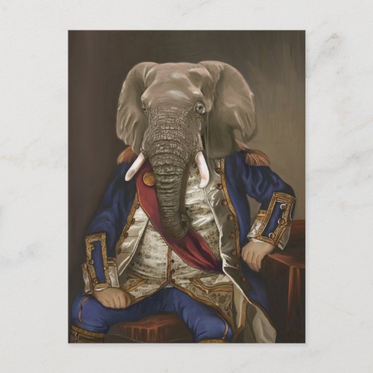 Carte Postale Noble Beasts - Dandy Elephant Poster (Devant)