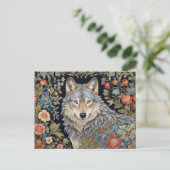 Carte Postale Noble Grey Wolf William Morris Inspiré (Debout devant)