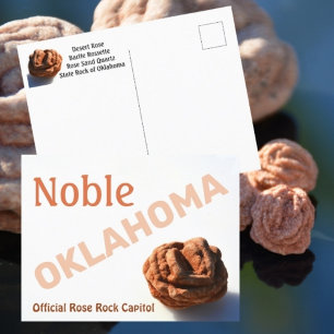 Carte Postale Noble Oklahoma Rose Rock Capitale Photographique