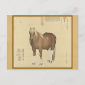 Carte Postale Noble Reddish Horse Art - Impression Traditionnell (Devant)