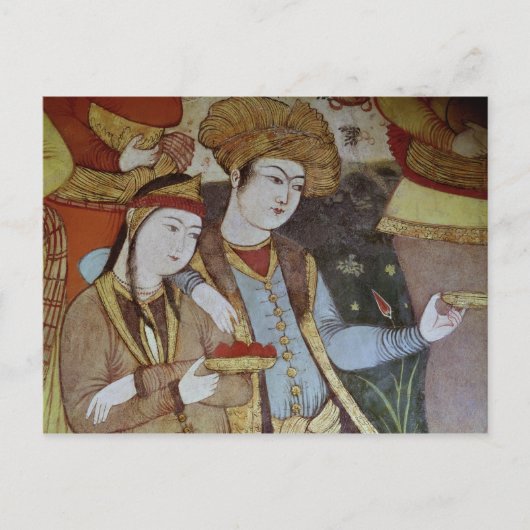 Carte Postale Nobles devant la Cour de Shah Abbas I (Devant)