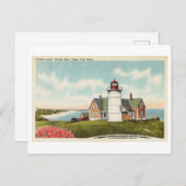 Carte Postale Nobska Light, Hole Woods, Cape Cod, Massachusetts (Devant / Derrière)