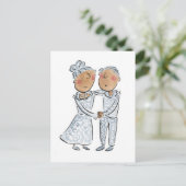 Carte Postale Noces d'argent (Debout devant)