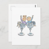 Carte Postale Noces de cristal (Devant / Derrière)