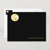 Carte postale nocturne de lune, mooning, comédies  (Devant / Derrière)